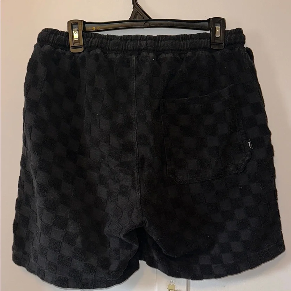 Thrills Cotton Black Checkered Shorts - Picture 3 of 3